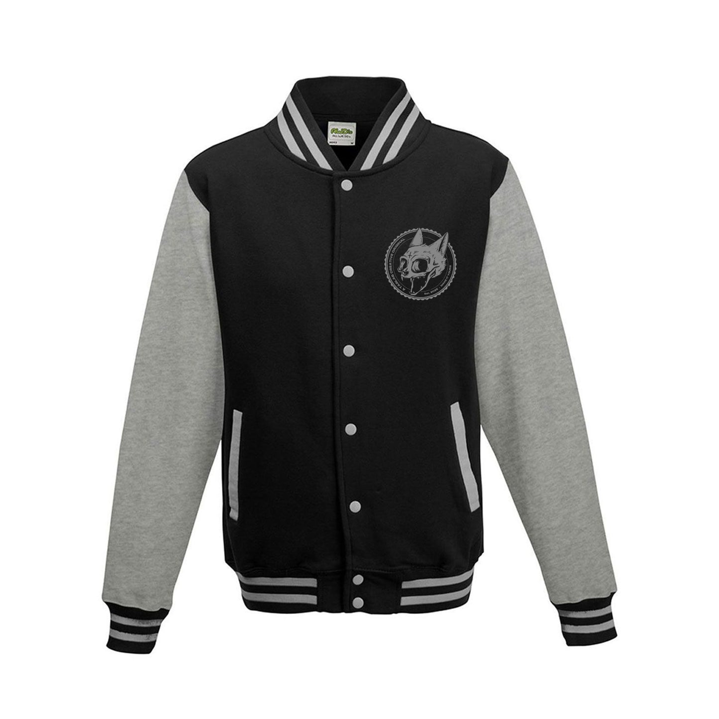Varsity Jacket - Cat skull badge