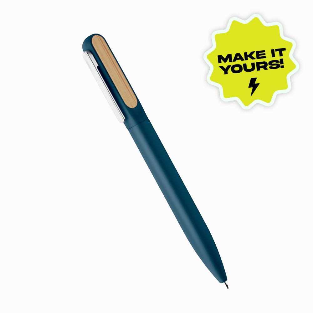 Penna in alluminio e bambù - MAKE IT YOURS!