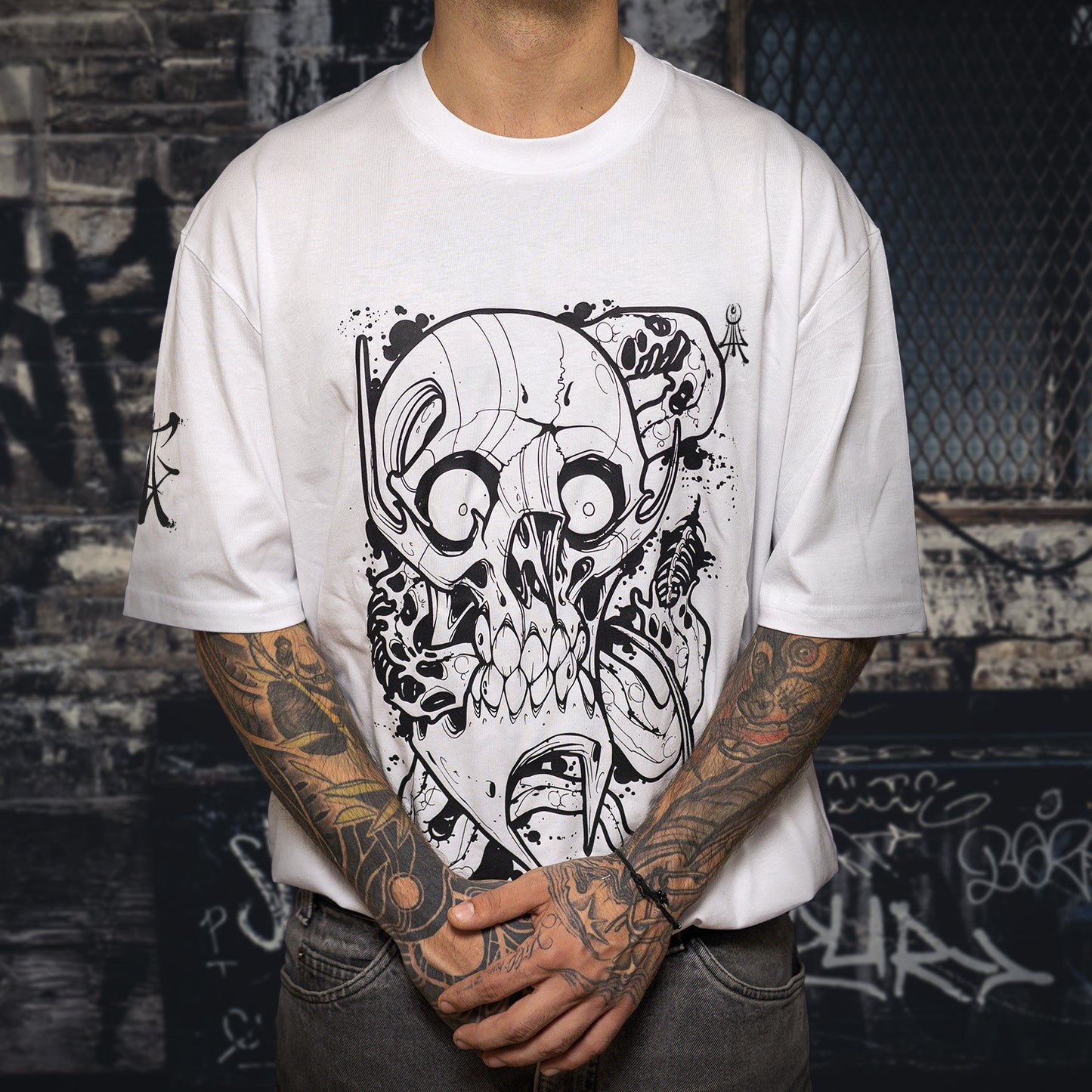 T-shirt oversize - Reaper Control by Arlok Tattoo