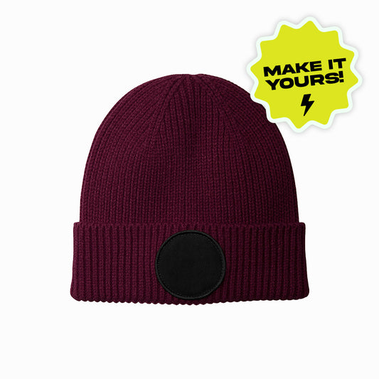 Beanie con patch rotonda - Make it yours!