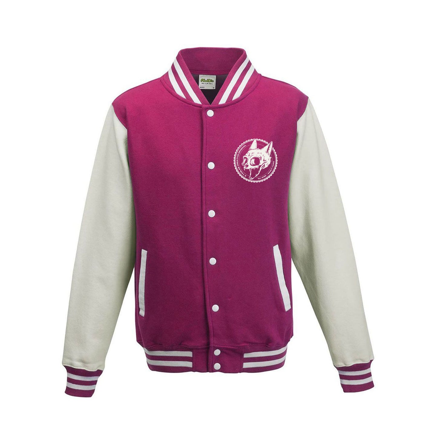 Varsity Jacket - Cat skull badge