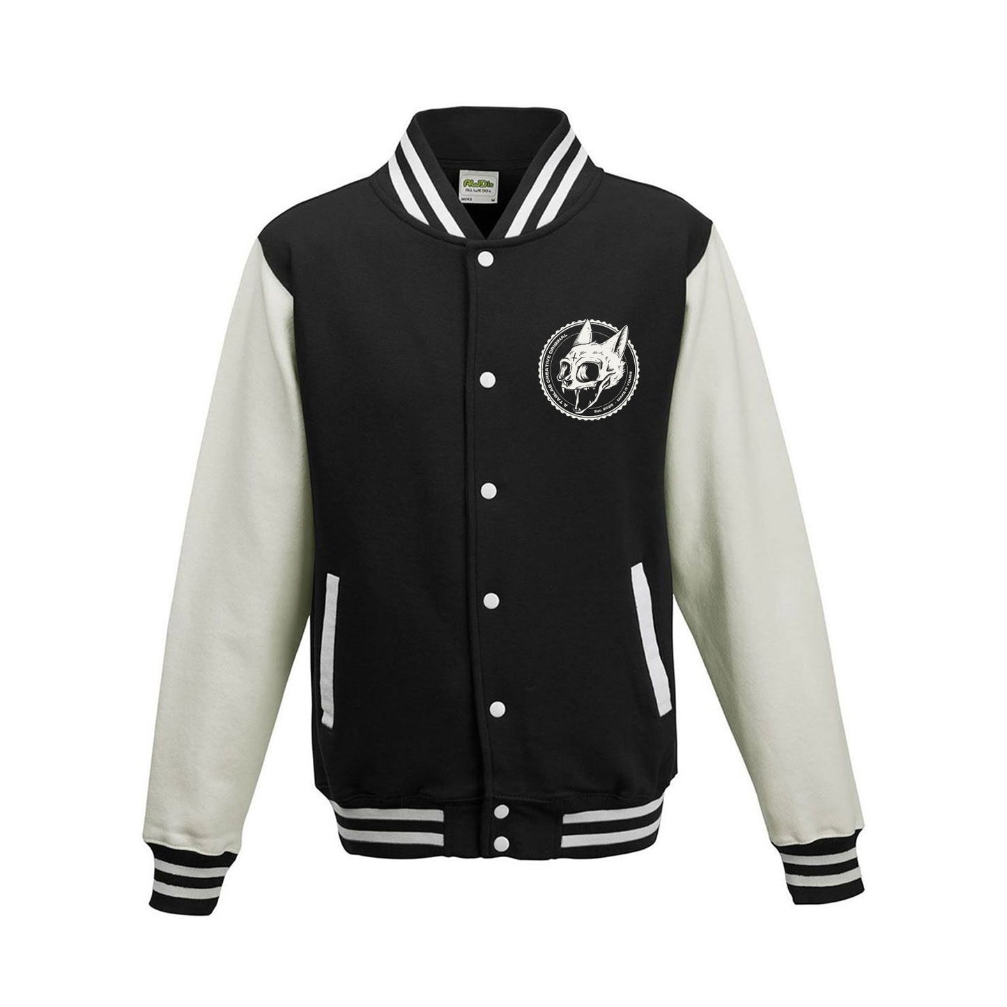 Varsity Jacket - Cat skull badge