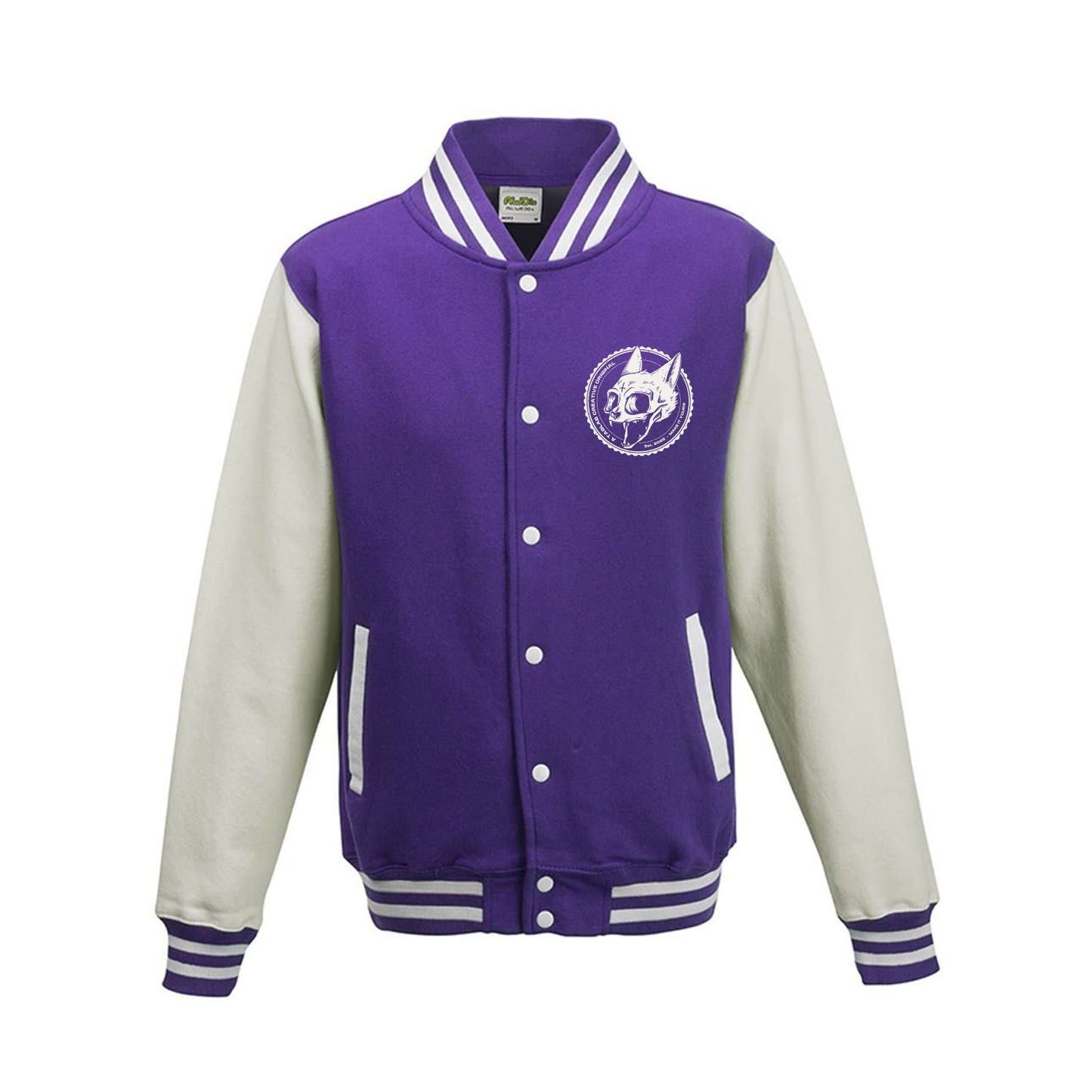 Varsity Jacket - Cat skull badge