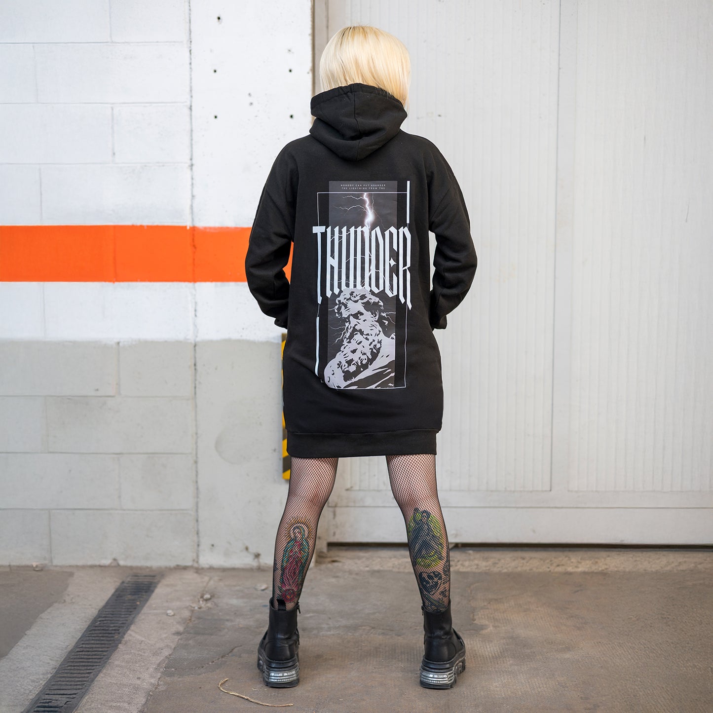 Hoodie Dress - Thunder